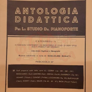 F.Rossomandi Antologia Didattica per lo studio del Pianoforte Categoria A Fascicolo III