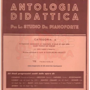F.Rossomandi Antologia Didattica per lo studio del Pianoforte Categoria A Fascicolo VII