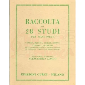 Raccolta di 28 studi per pianoforte