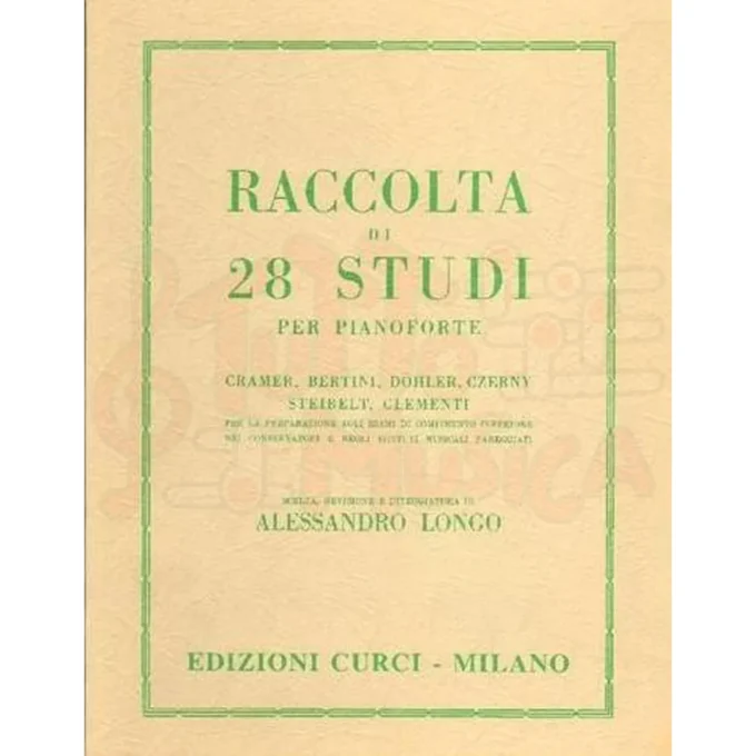 Raccolta di 28 studi per pianoforte