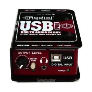 Radial USB pro convertitore audio digitale analogico 24-bit USB e direct box
