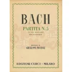 BACH PARTITA N.5 IN SOL MAGGIORE PER PIANOFORTE