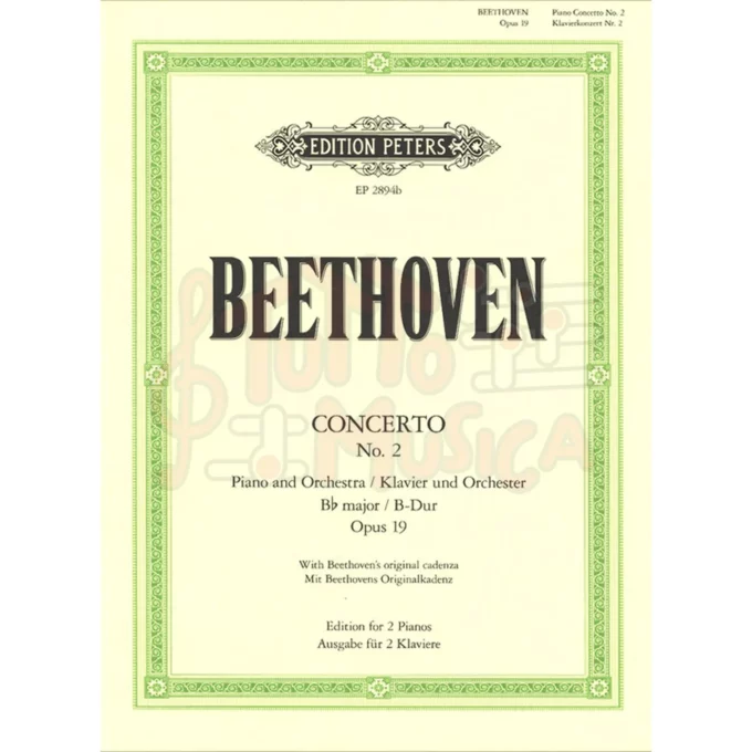 BEETHOVEN-KLAVIER-KONZERT-OPUS 19-EDITION PETERS