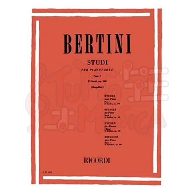 BERTINI 25 Studi Op100 FASC. I