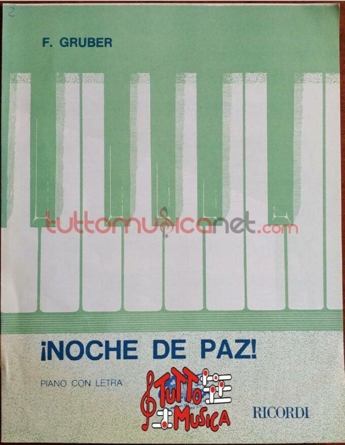 F.gruber inoche de paz piano con letra