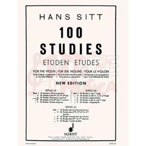 Hans Sitt 100 studies etuden etudes