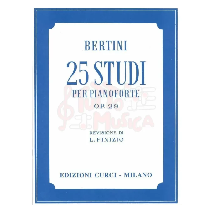 25 Studi Op 29 Per Pianoforte Finizio Curci