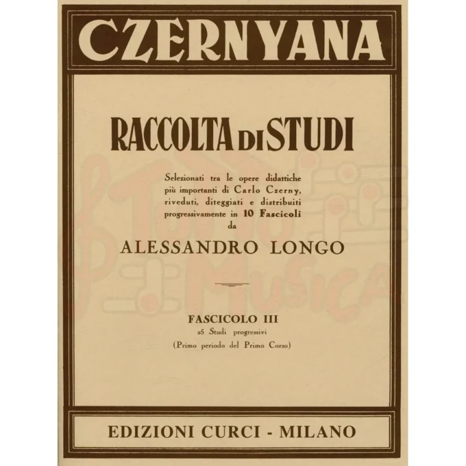 Czernyana Fascicolo 3 - Raccolta di Studi - Edizioni Curci