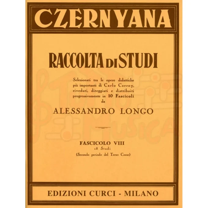 Czernyana Fascicolo 8 Raccolta di Studi Edizioni Curci