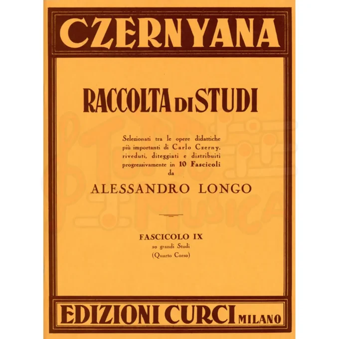 Czernyana Fascicolo 9 Raccolta di Studi Edizioni Curci