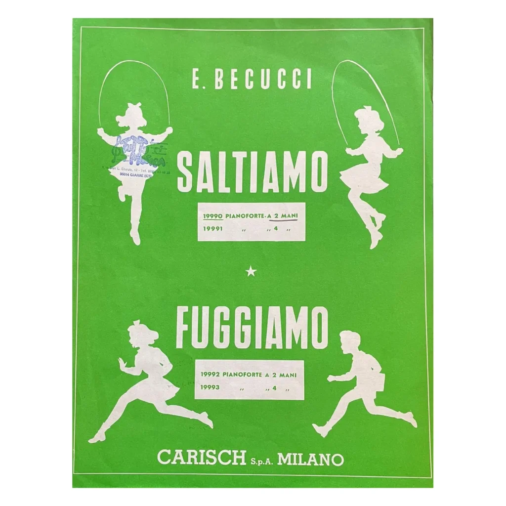 E.Becucci Saltiamo Fuggiamo pianoforte a due mani
