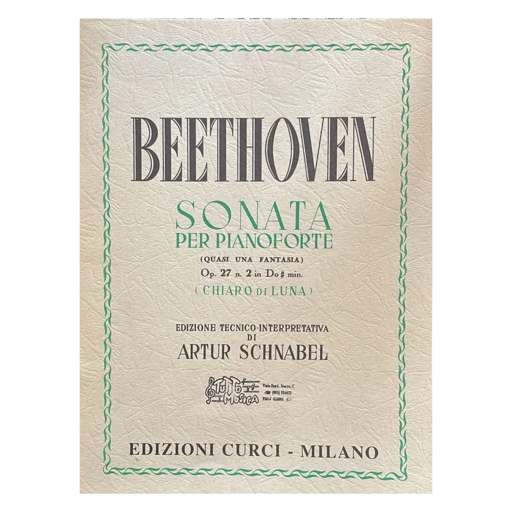 Beethoven Sonata per pianoforte Quasi una fantasia Op.27 n.2 in Do # min
