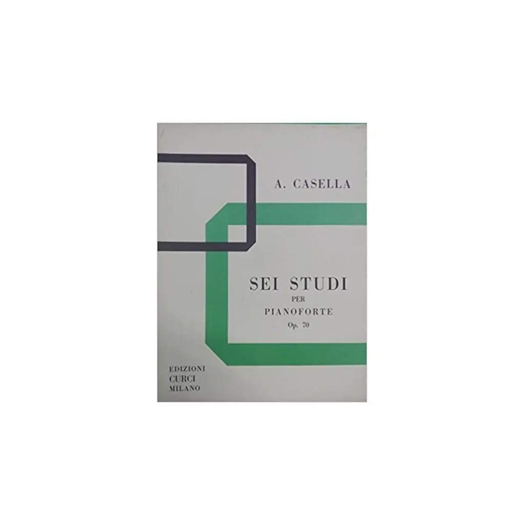 A. Casella Sei Studi per pianoforte Op.70