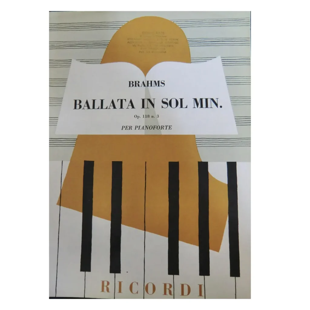 Brahms Ballata in sol minore Op.118 n.3 per pianoforte