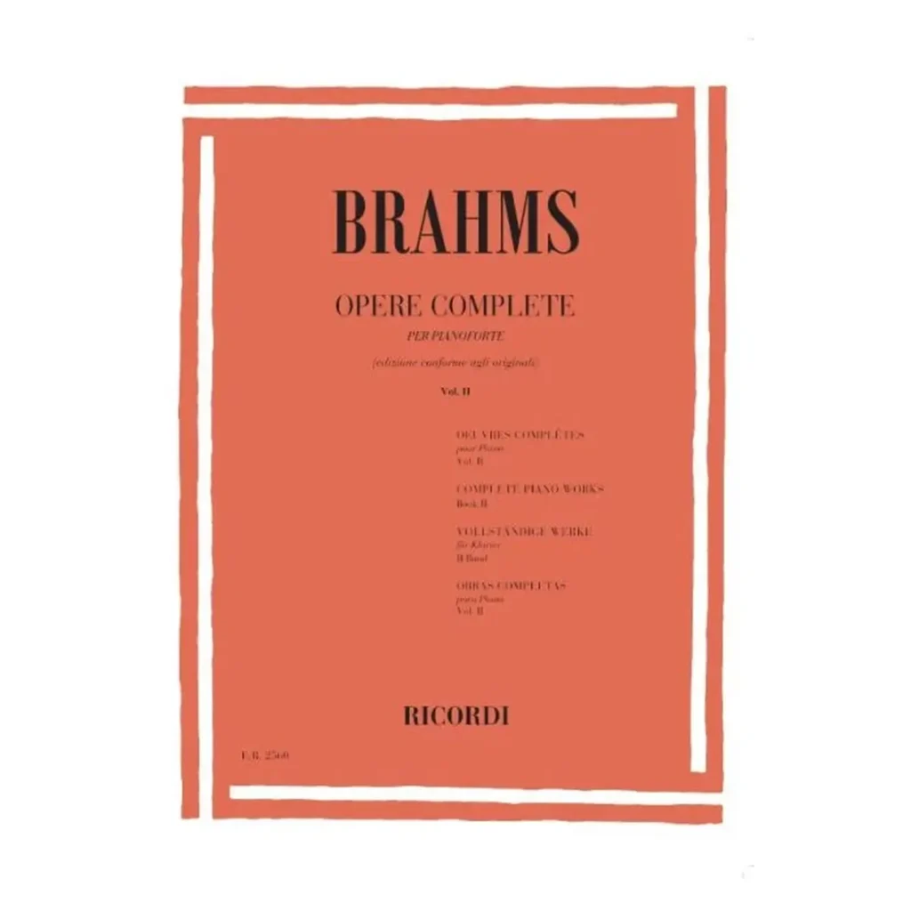 Brahms Opere Complete per pianoforte Vol. 2