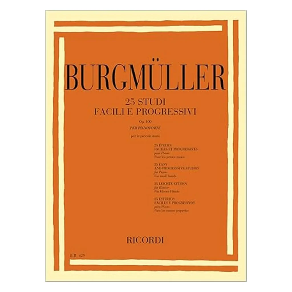 Burgmuller 25 Studi facili e progressivi per pianoforte Op.100
