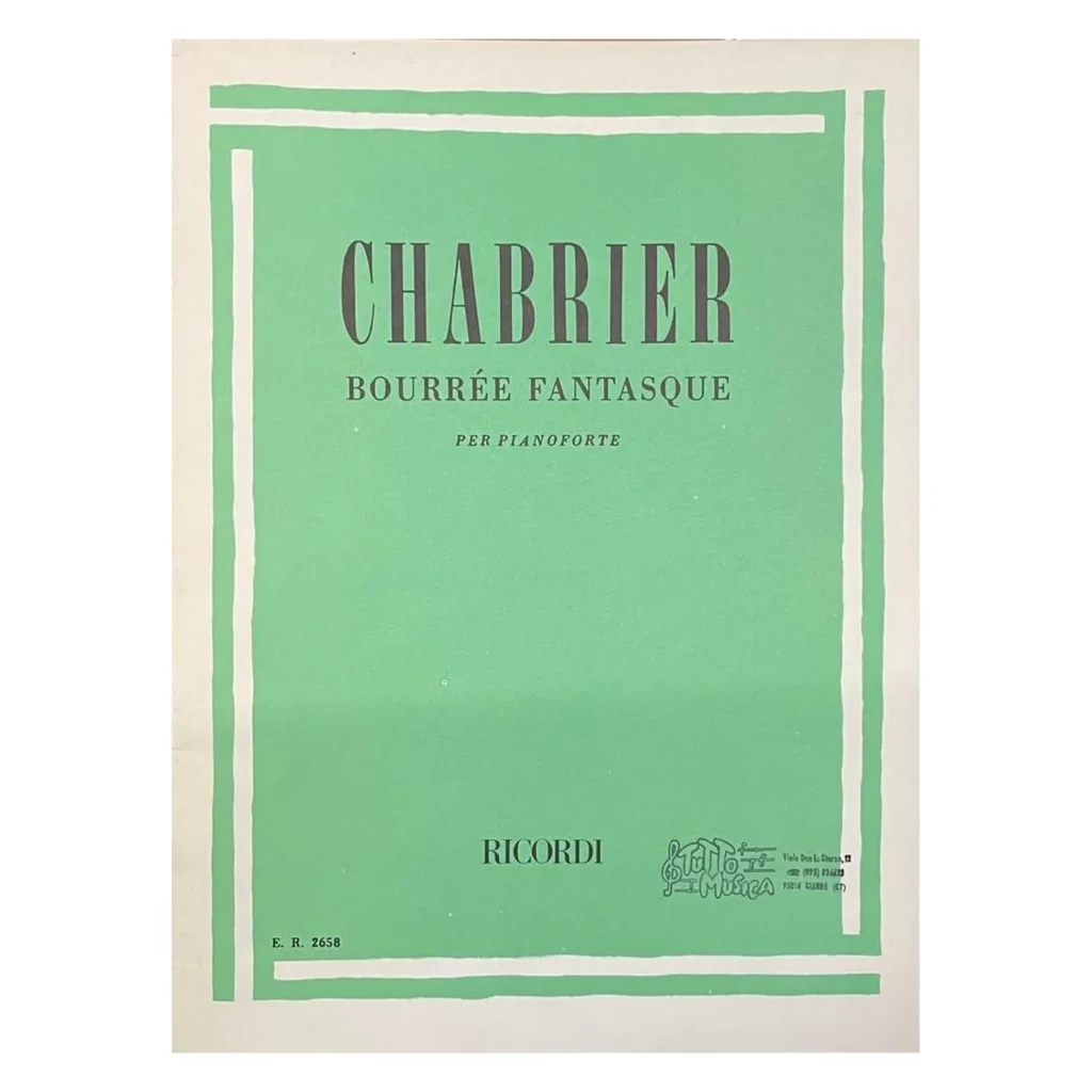 Chabrier Bourrée Fantasque per pianoforte