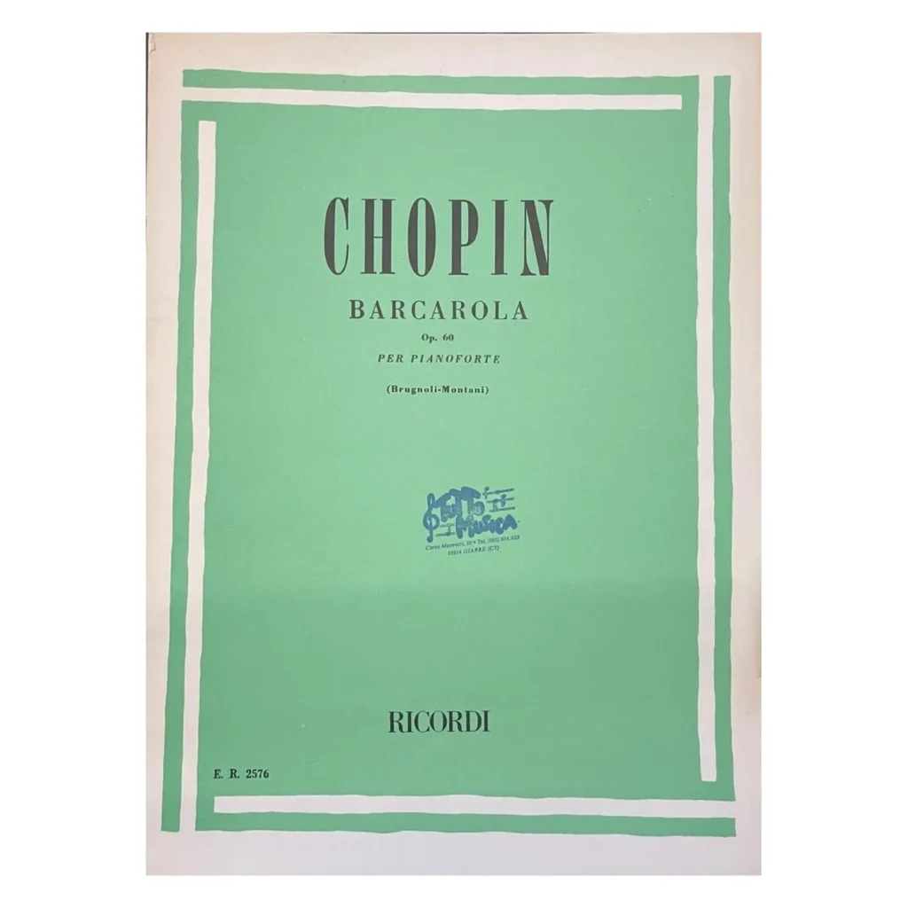 Chopin Barcarola Op. 60 per pianoforte