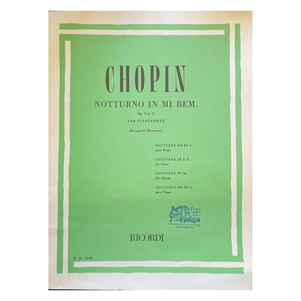 Chopin Notturno in MIb Op. 9 n. 2 Per pianoforte
