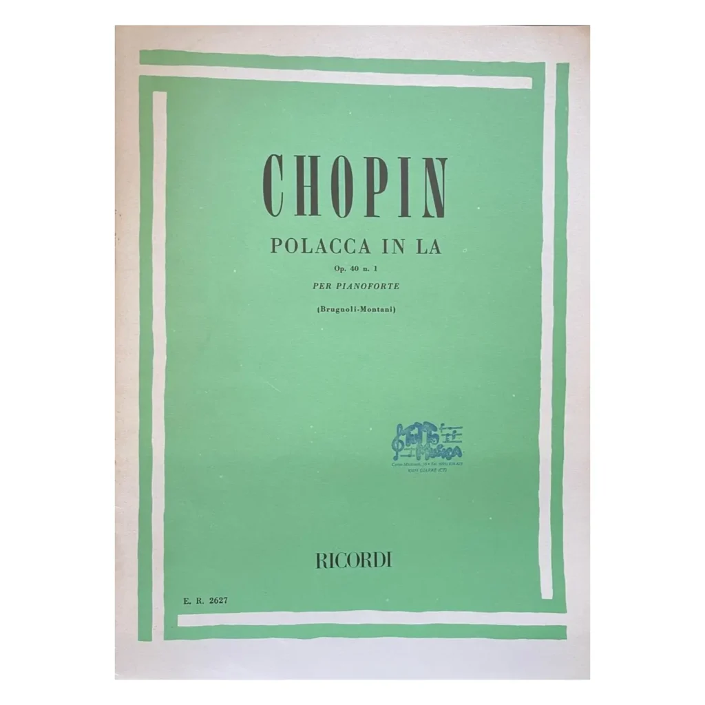Chopin Polacca in La Op. 40 n. 1 per pianoforte