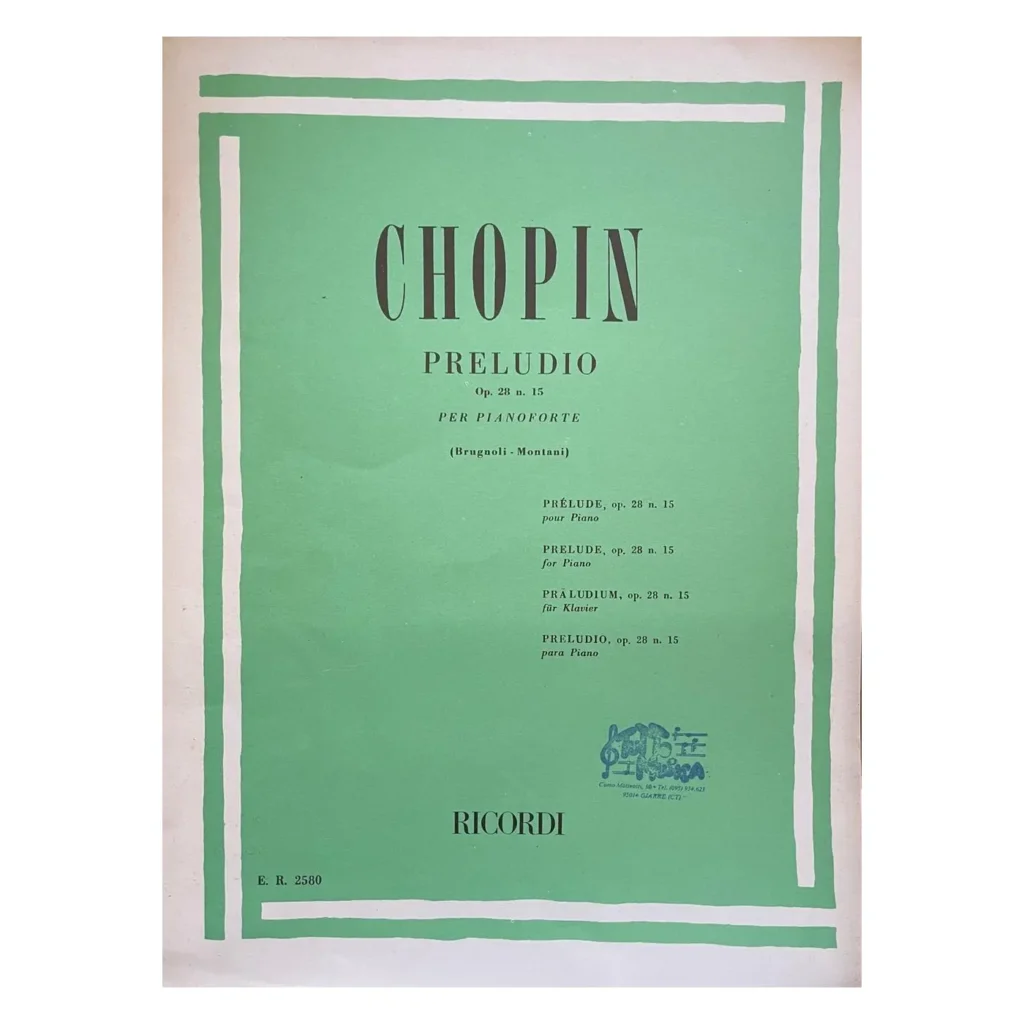 Chopin Preludio Op. 28 N. 15 per pianoforte